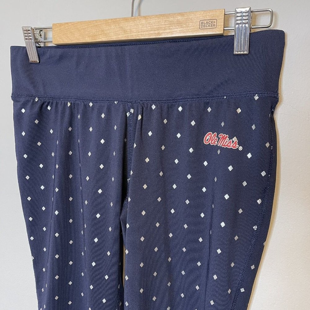 ole miss leggings size medium womens champion blue cropped ankle collegiate - Picture 3 of 5